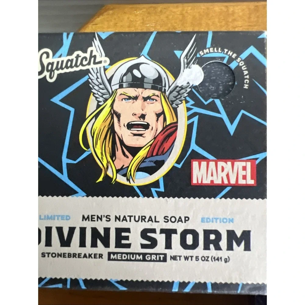 Dr. Squatch Marvel 3 Pack! Divine Storm, Stark Cleanse, Liberty Lather-5 oz Bars
